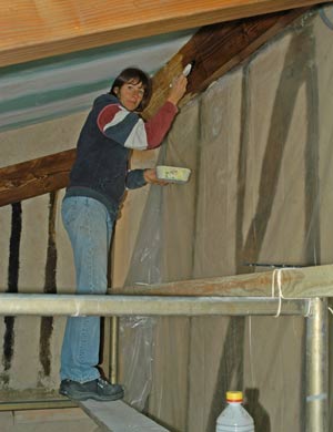 painting beams