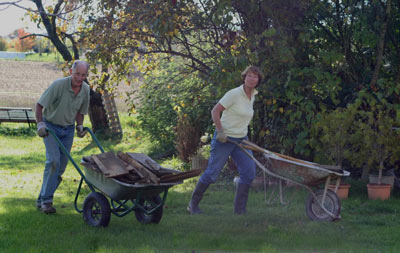 peter and marianne at work