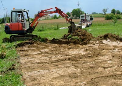 digging the foundation out