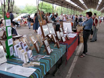 perry's stand at the vide grenier in Trie-sur-baise